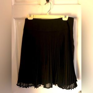 INC black pelted skirt